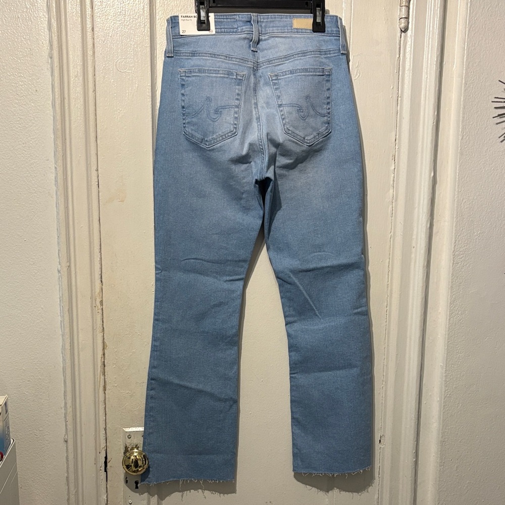 AG Adriano Goldschmied Light Blue Straight Leg Jeans - Picture 2 of 4